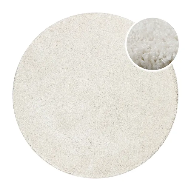weconhome-basics-nova-kurzflorteppich-rund-creme-wei-maschinengewebter-teppich-a image 1