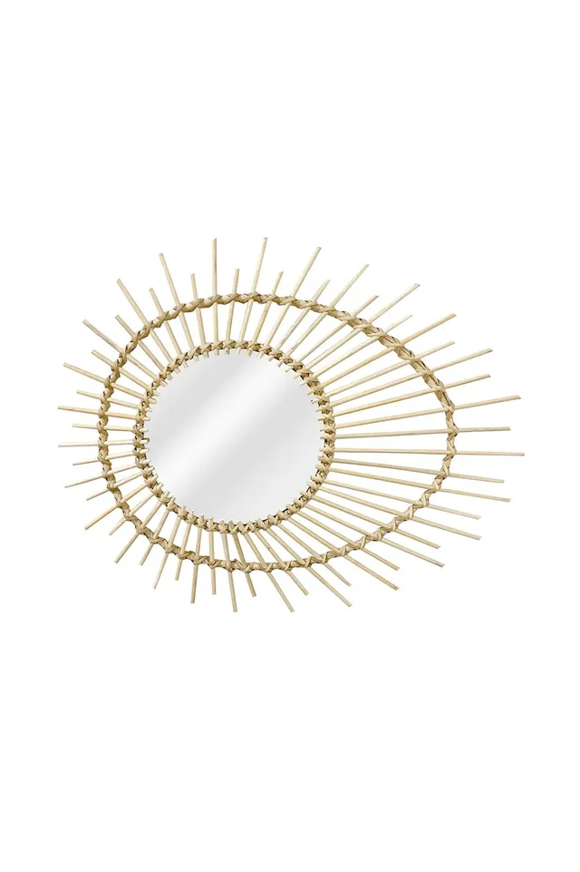 kayoom-rattan-spiegel-aina-125-runder-wandspiegel-mit-rattanrahmen image 1