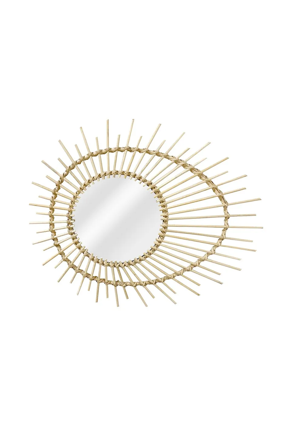 kayoom-rattan-spiegel-aina-125-runder-wandspiegel-mit-rattanrahmen image 1