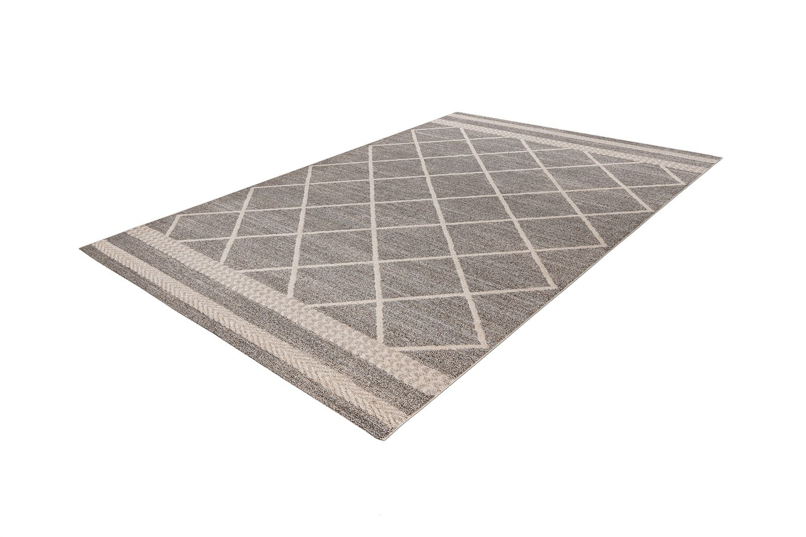 kayoom-rhombus-225-moderner-kurzflorteppich-mit-grafischem-rautenmuster-pflegele image 2