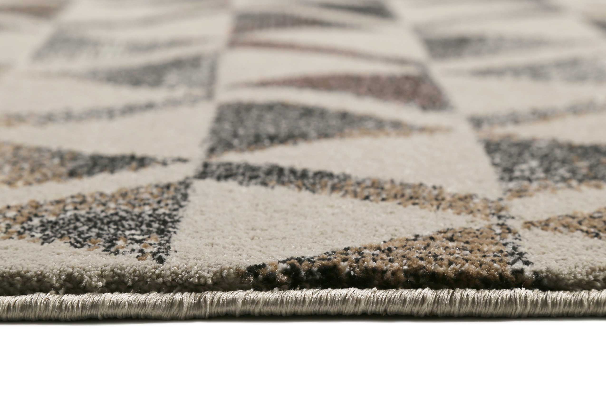 weconhome-pearl-2-0-kurzflor-teppich-grau-schwarz-rosa-gewebter-design-teppich image 4