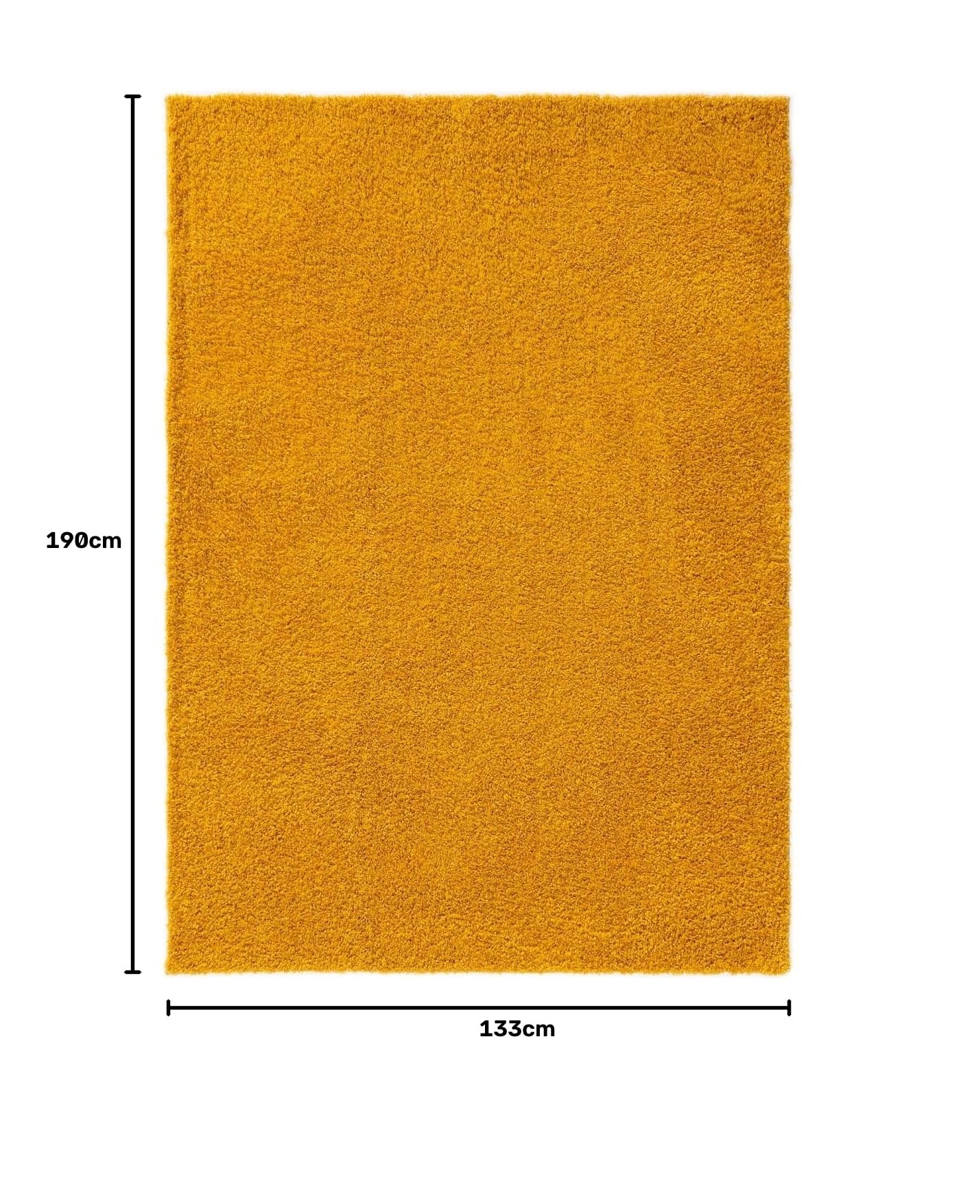 benuta-basic-hochflorteppich-soho-gelb-133x190-cm-kuschelig-weicher-flor-minimal image 2