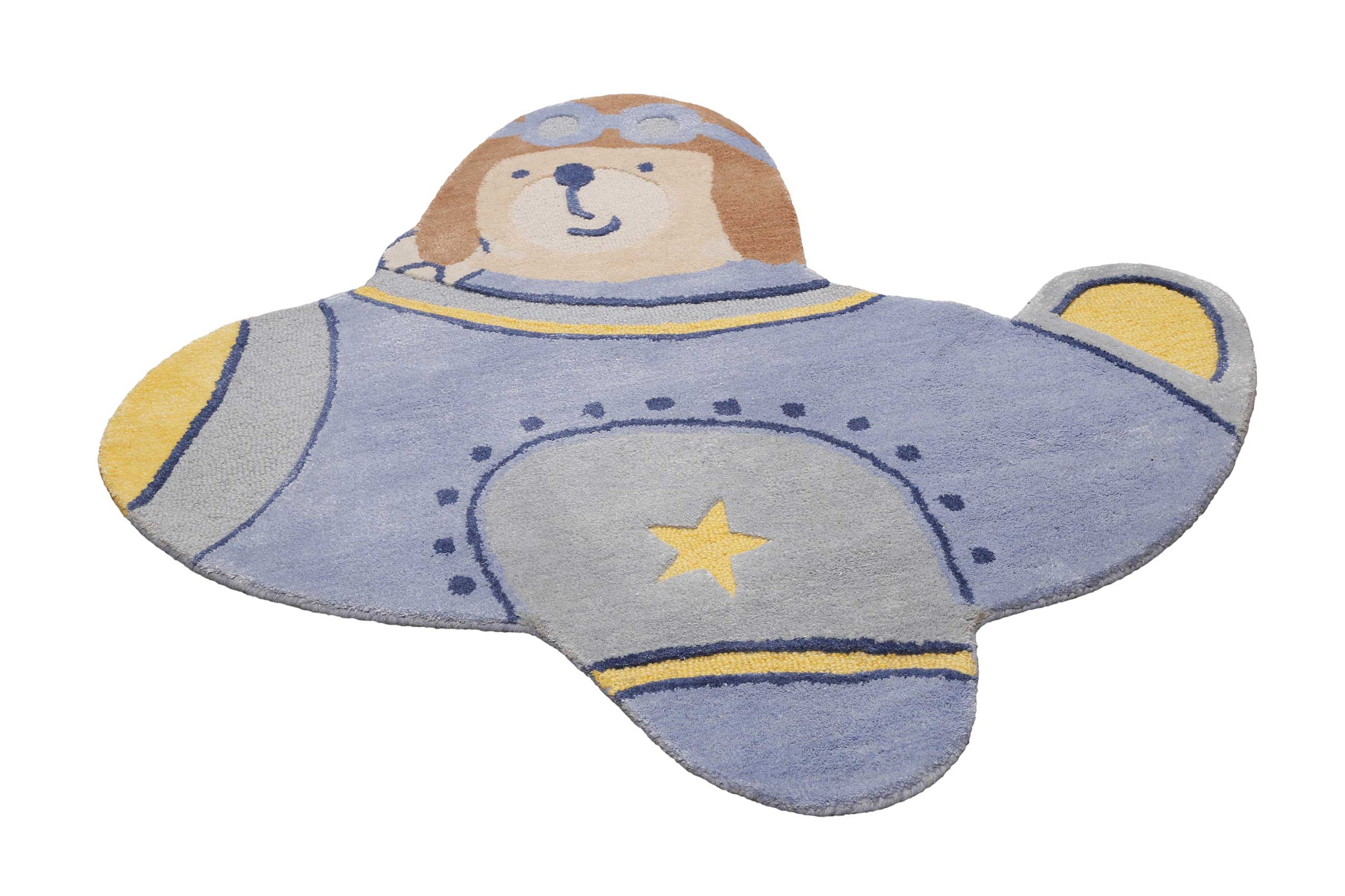 weconhome-smart-kids-kinderteppich-anton-blau-rund-getuftet-goodweave-siegel image 2