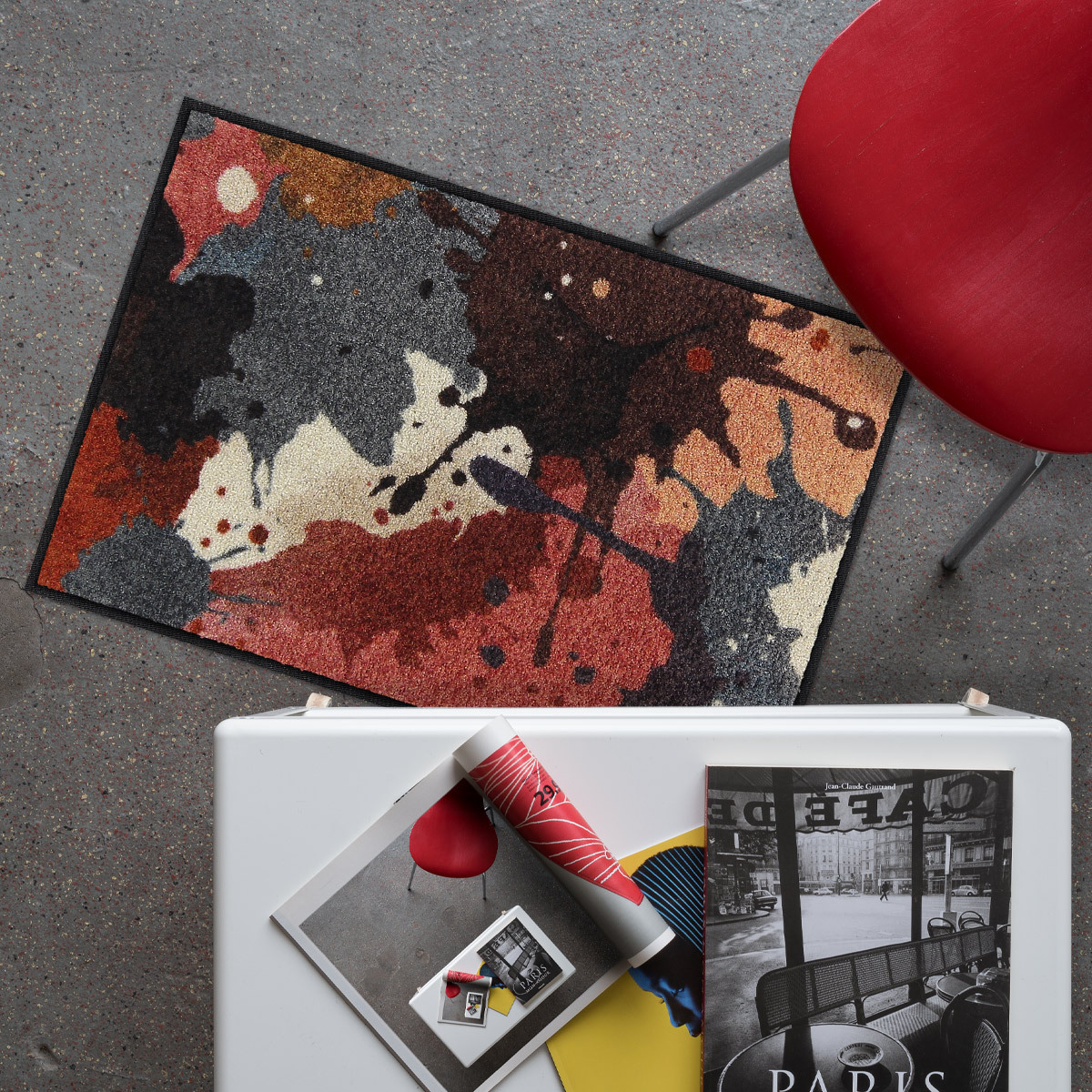 salonloewe-painters-mood-rose-blue-eingangsmatte-50-x-75-cm-7-mm-flor-polyamid image 2