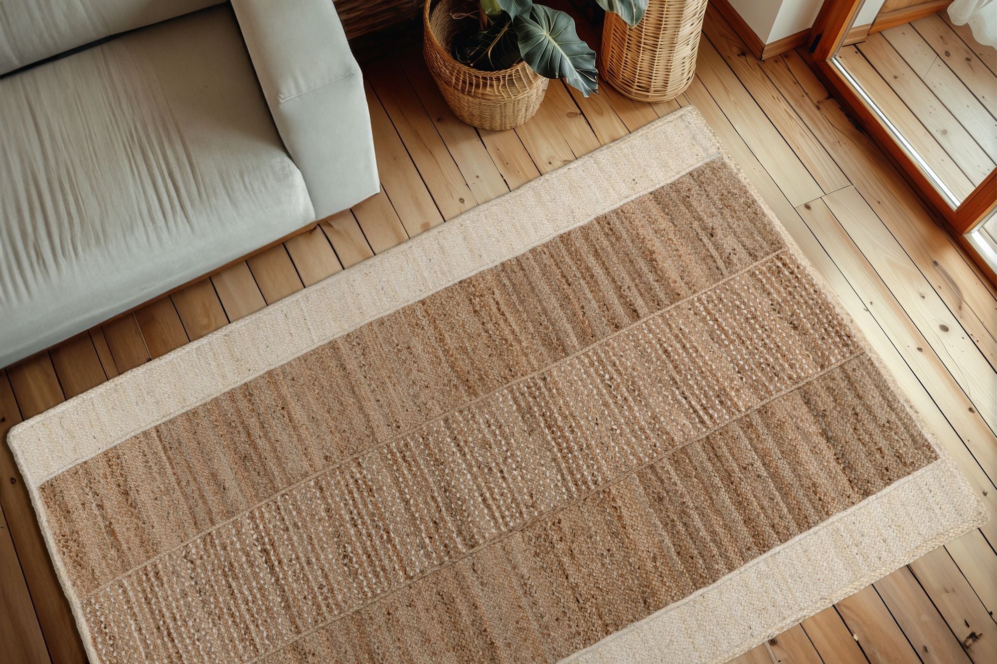 kayoom-cozy-bliss-470-juteteppich-elfenbein-2400-g-m-handgeknotet image 4