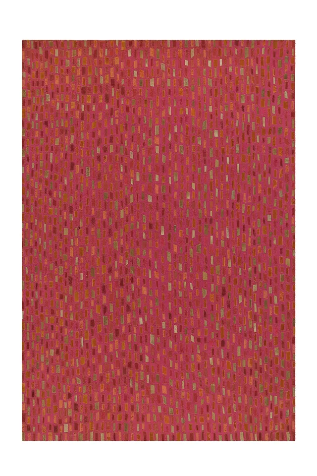 kayoom-wild-8022-flachflorteppich-patchwork-optik-leder-wolle-polyester image 1