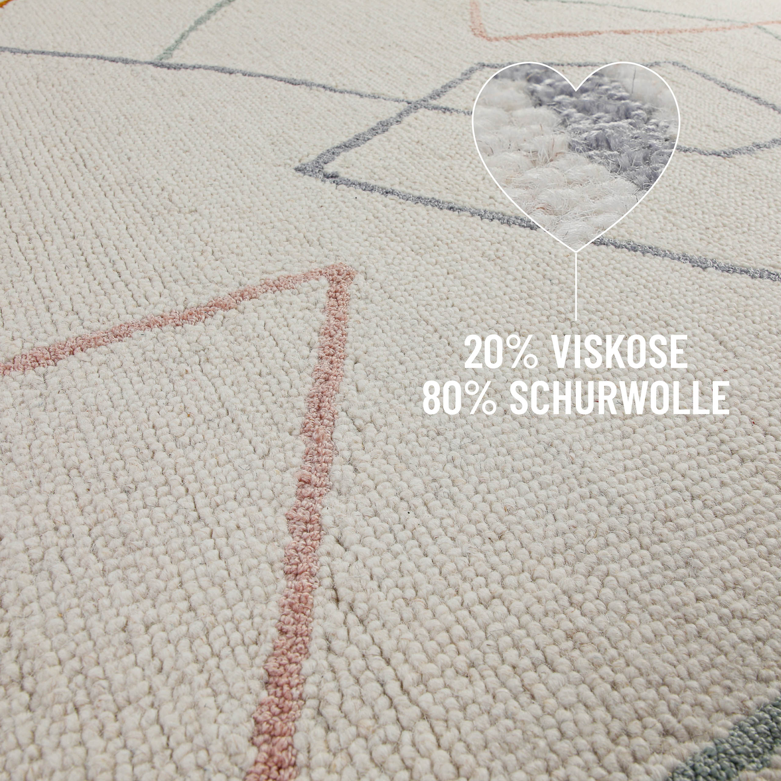 weconhome-kurzflorteppich-rund-creme-wei-nox-aus-schurwolle image 7