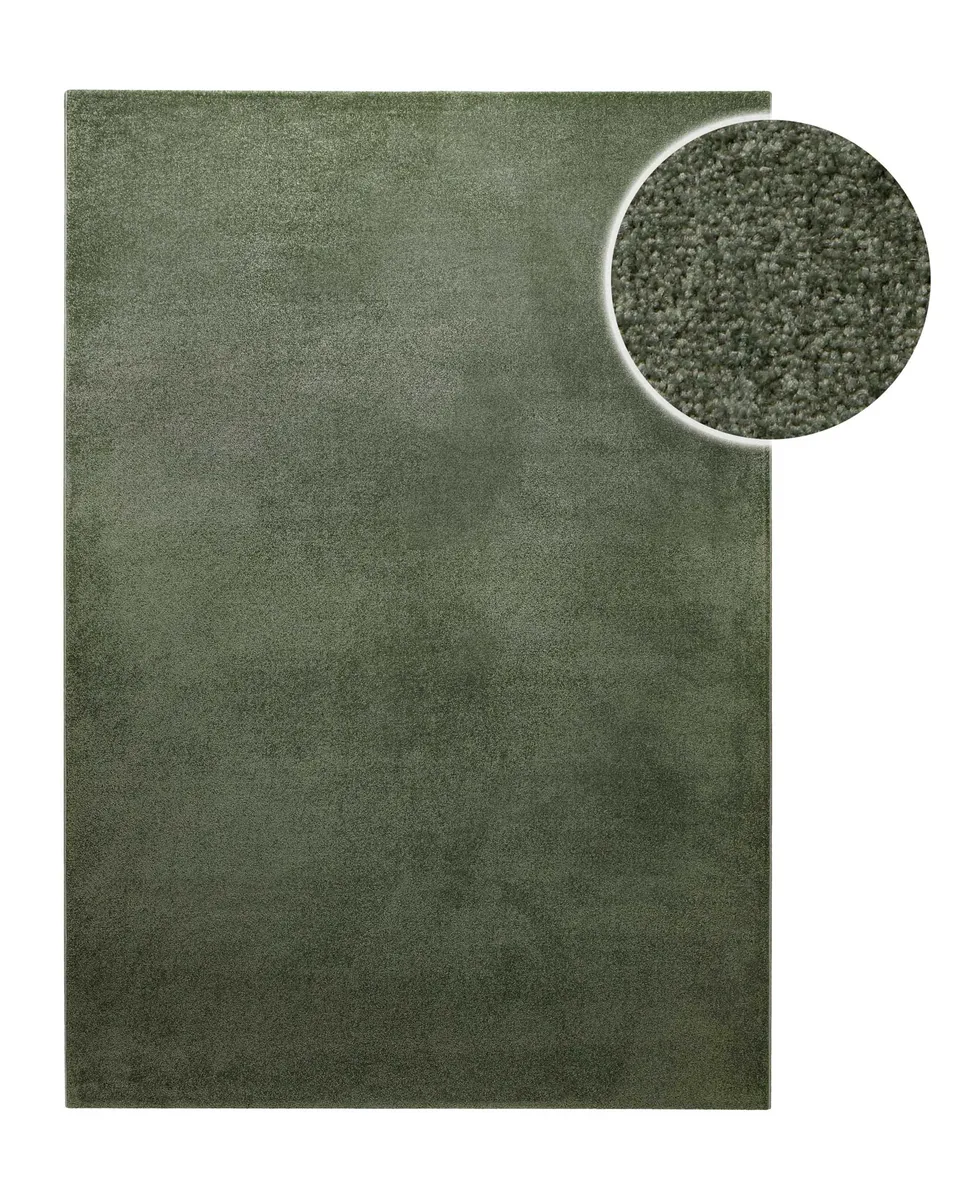 weconhome-basics-kurzflorteppich-freja-laub-gr-n-eckig-l-ufer image 1