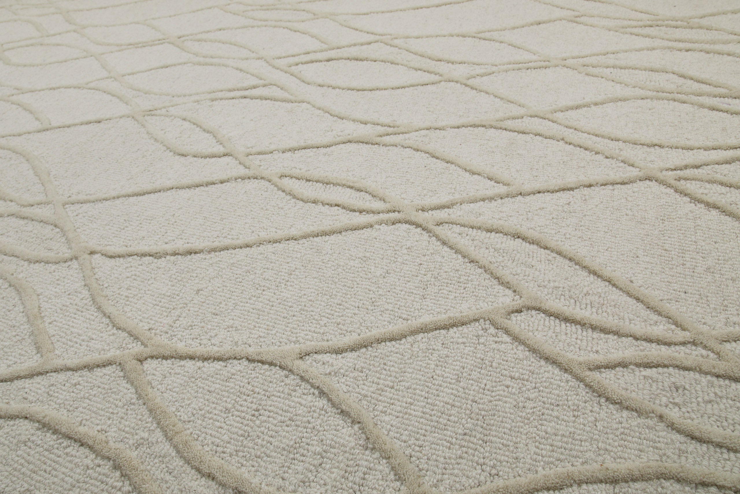 weconhome-hamptons-twentythree-kurzflor-teppich-rund-creme-wei-schurwolle image 5