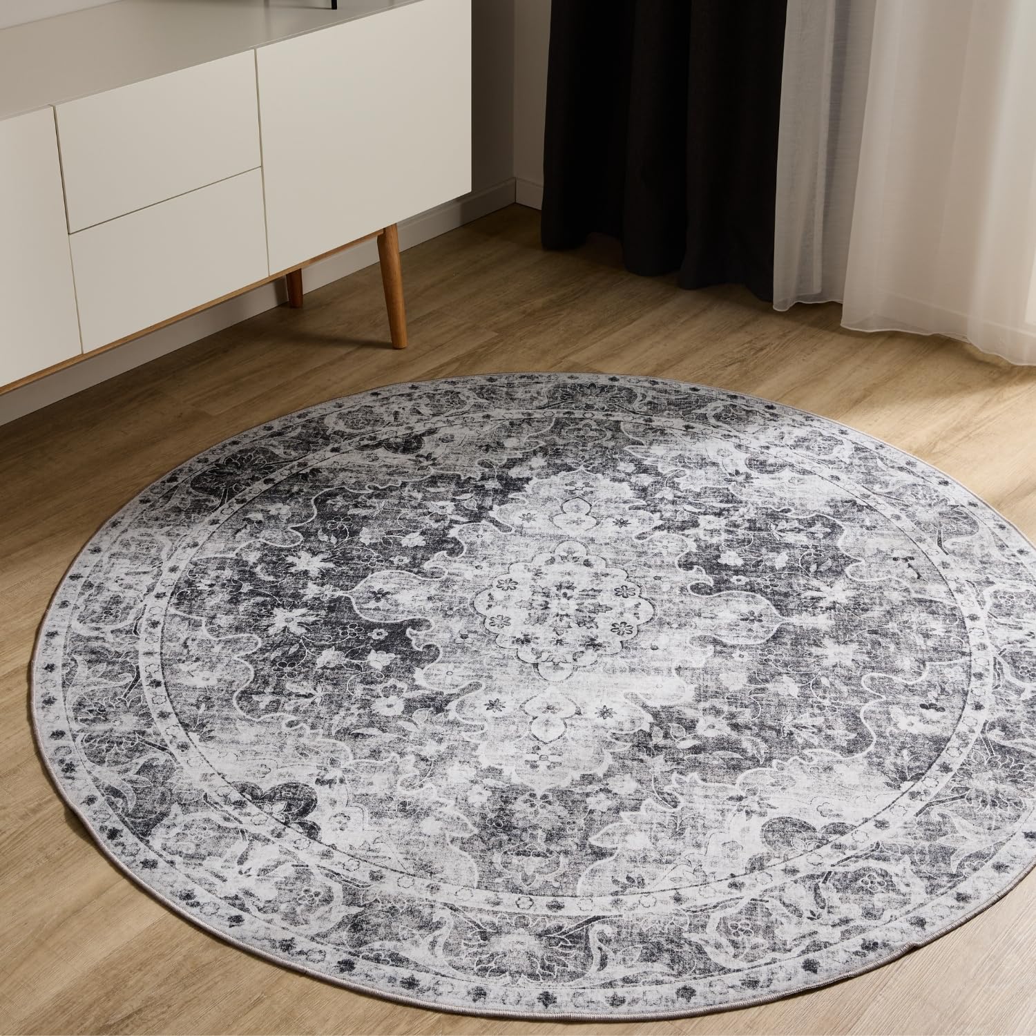benuta-basic-teppich-george-120-cm-rund-multicolor-lila-waschbar image 8