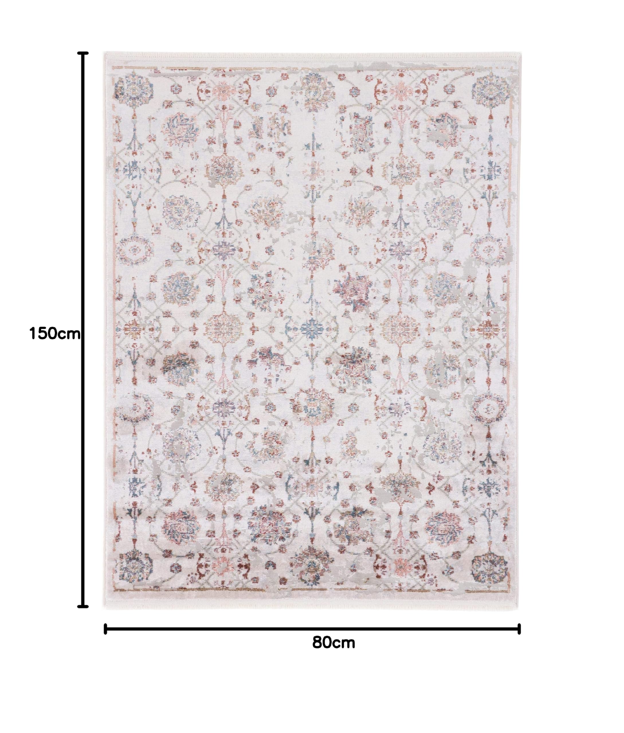 carpetfine-soni-teppich-beige-80x150-cm-moderner-vintage-teppich-f-r-wohn-und-sc image 2