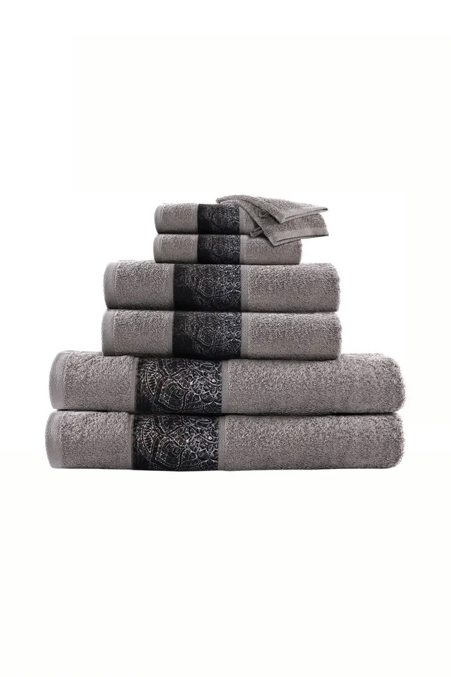 kayoom-handtuch-medley-125-8er-set-modernes-design-mit-bord-re-2-duscht-cher-2-h image 1