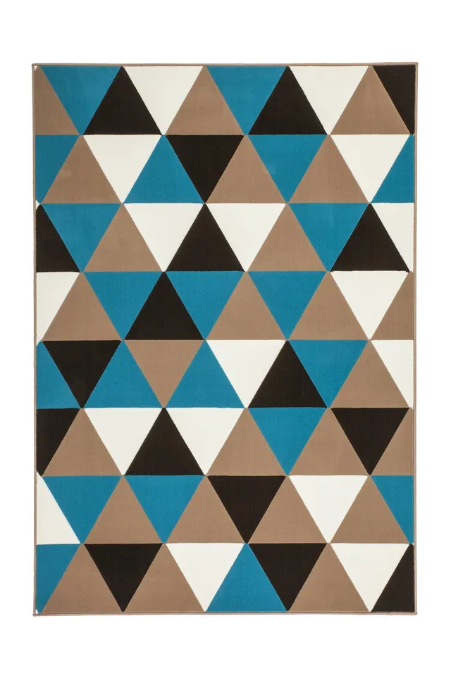 kayoom-kurzflorteppich-now-225-dreiecksmuster-37-50-statt-75-00 image 1