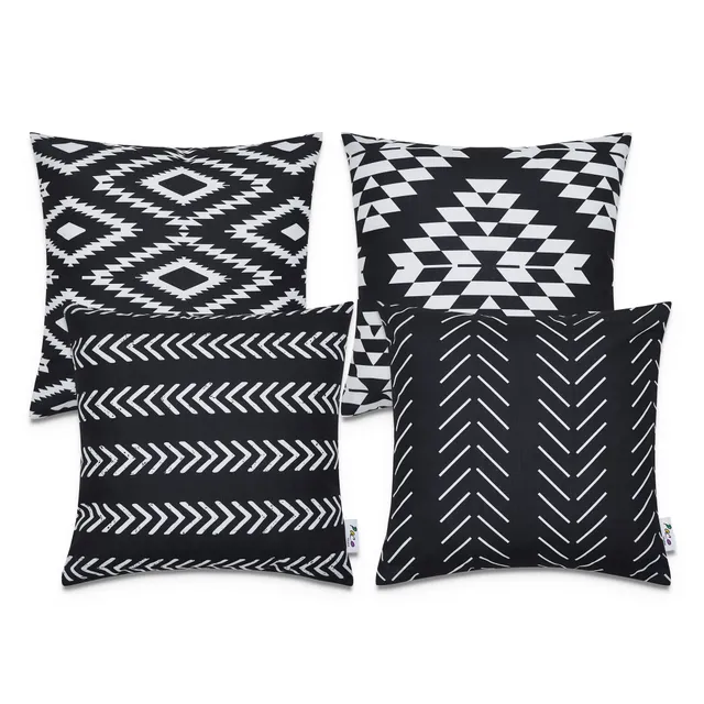 paco-home-kissenbezug-4er-set-geometrisch-modern-schwarz image 1