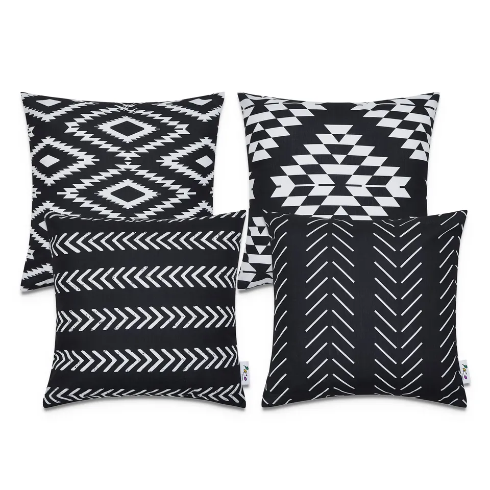 paco-home-kissenbezug-4er-set-geometrisch-modern-schwarz image 1