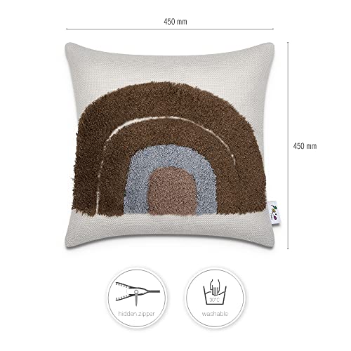 paco-home-boho-kissenbezug-mit-quastenfransen-single-braun image 7