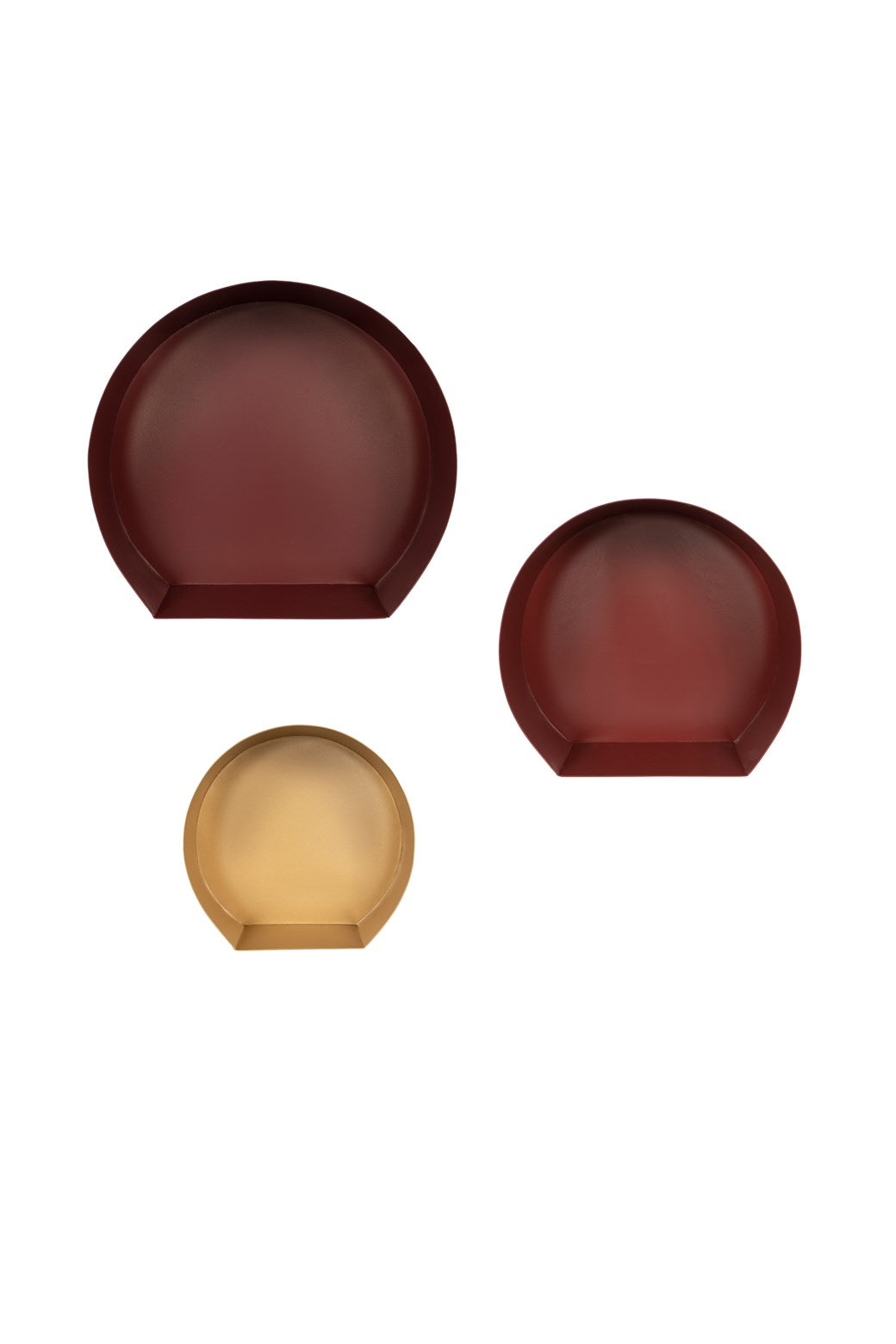 kayoom-wandregal-set-triple-125-3er-set-moderne-farben-rundes-design image 1