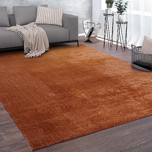 paco-home-teppich-160x220-orange-einfarbig-weich-kurzflor image 7