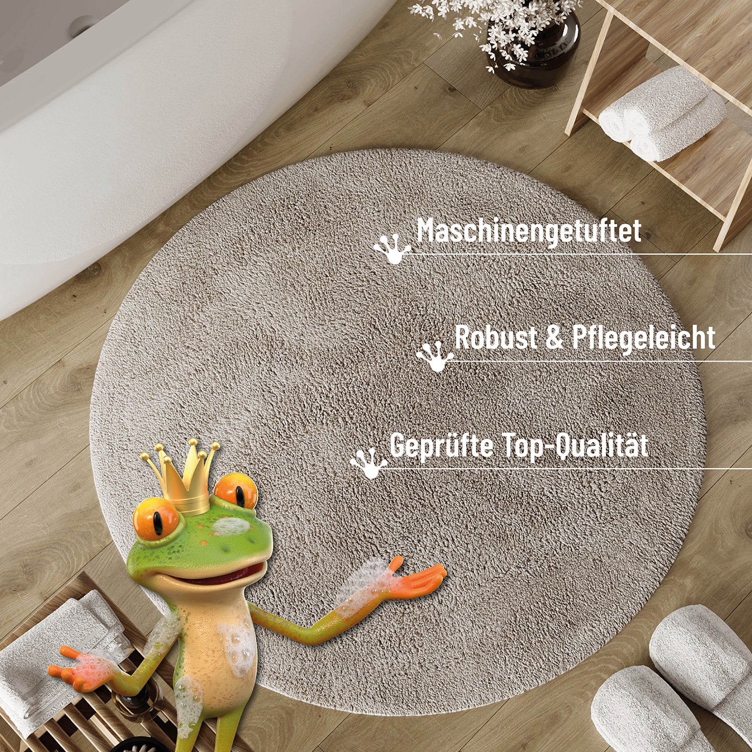 weconhome-basics-badteppich-erik-greige-100-baumwolle-20-mm-flor-rutschhemmend image 5