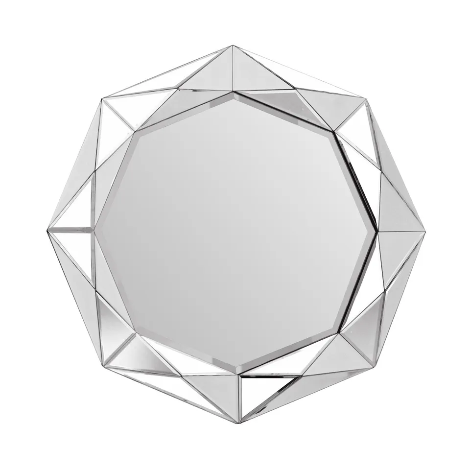 kayoom-herakles-1250-wandspiegel-achteckig-silber-ca-80-cm-durchmesser image 1