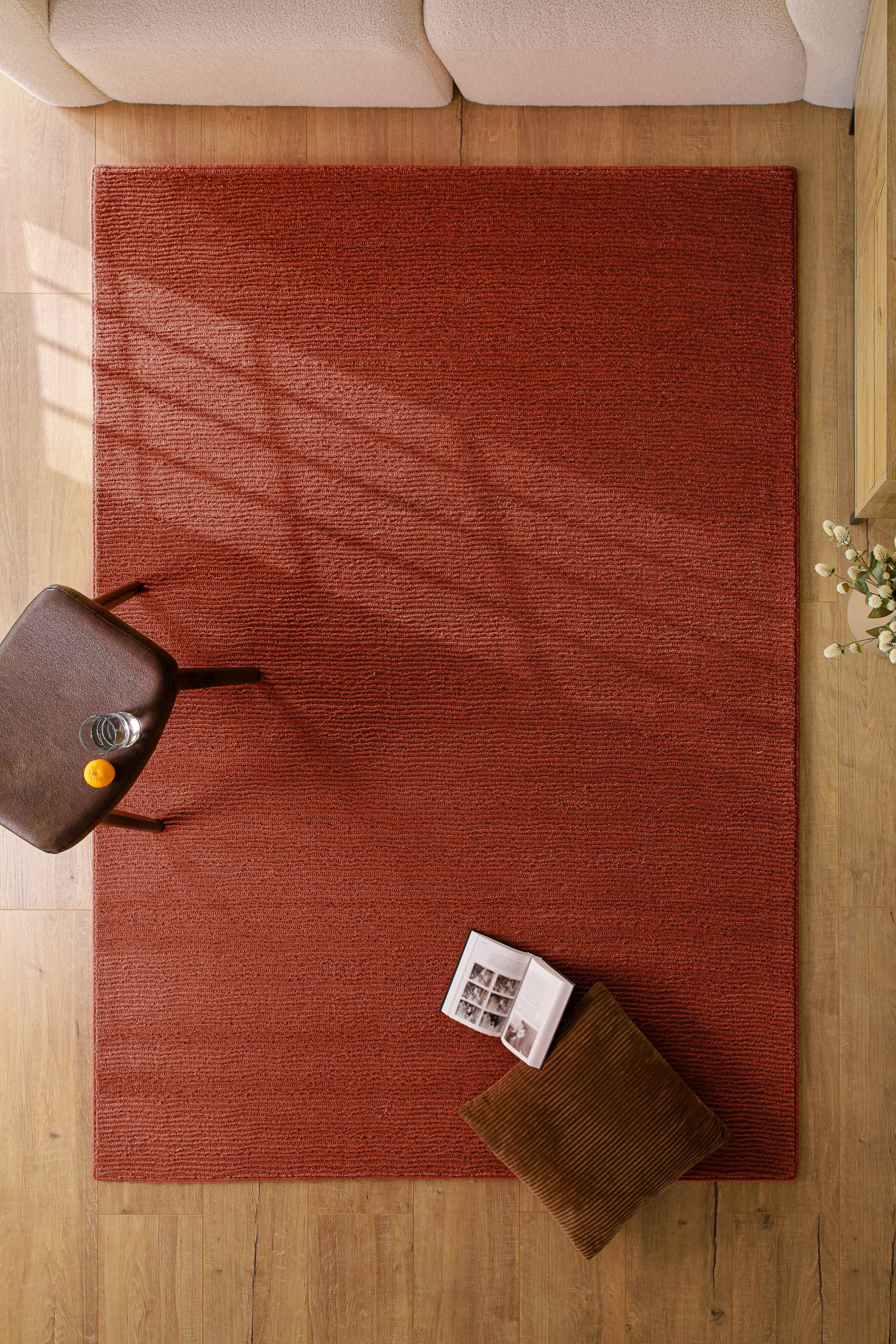 weconhome-castello-one-kurzflor-teppich-kamin-rot-schurwolle image 4