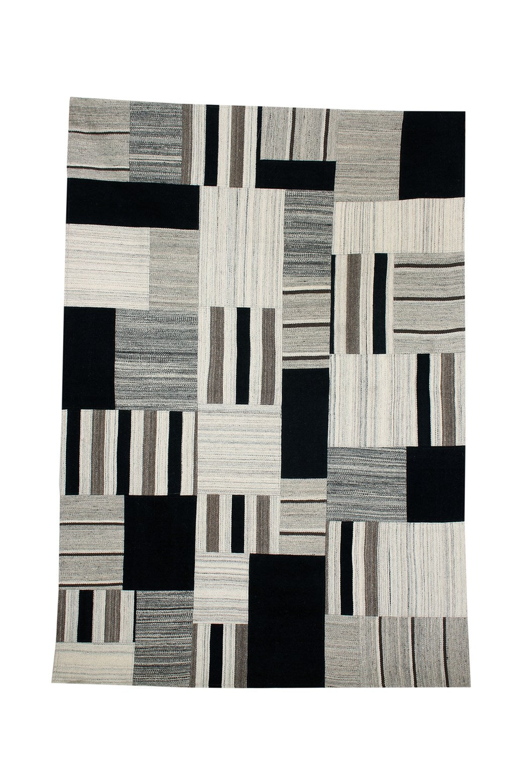 kayoom-radical-320-handgefertigter-naturteppich-im-patchwork-design-aus-wolle-un image 1