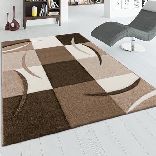 paco-home-designer-teppich-karo-braun-beige-60x110-cm image 6