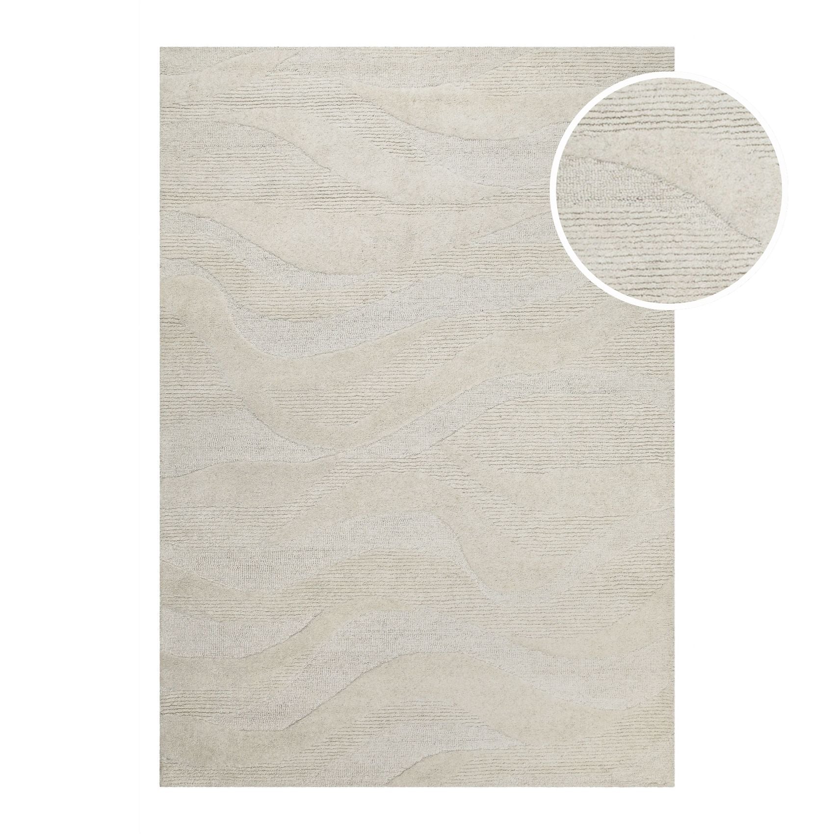 hamptons-by-weconhome-kurzflor-teppich-thirtyfour-creme-wei-schurwolle image 1