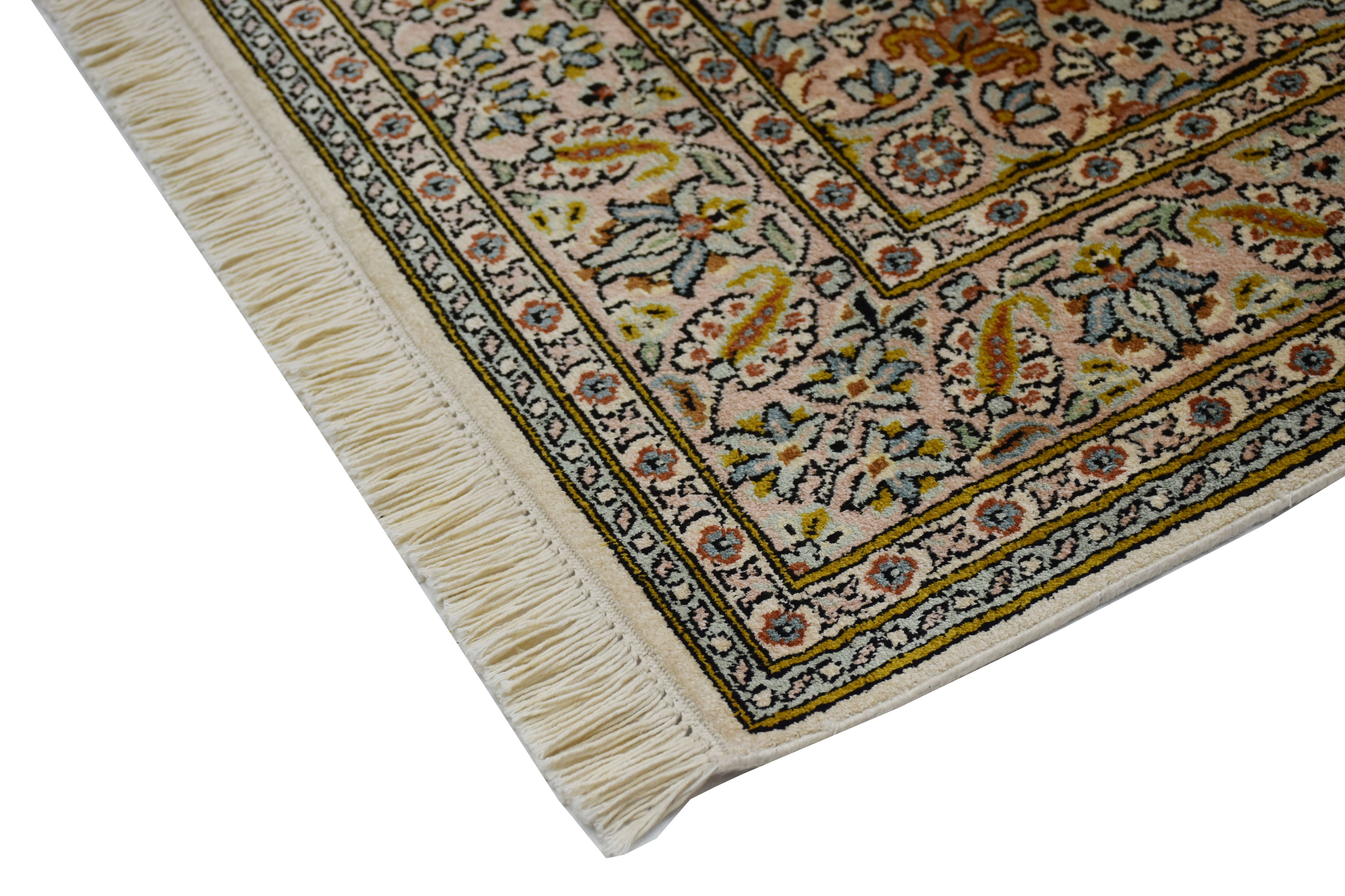 kayoom-kashan-3878-multi-handgewebter-orient-teppich-95x150-cm image 5