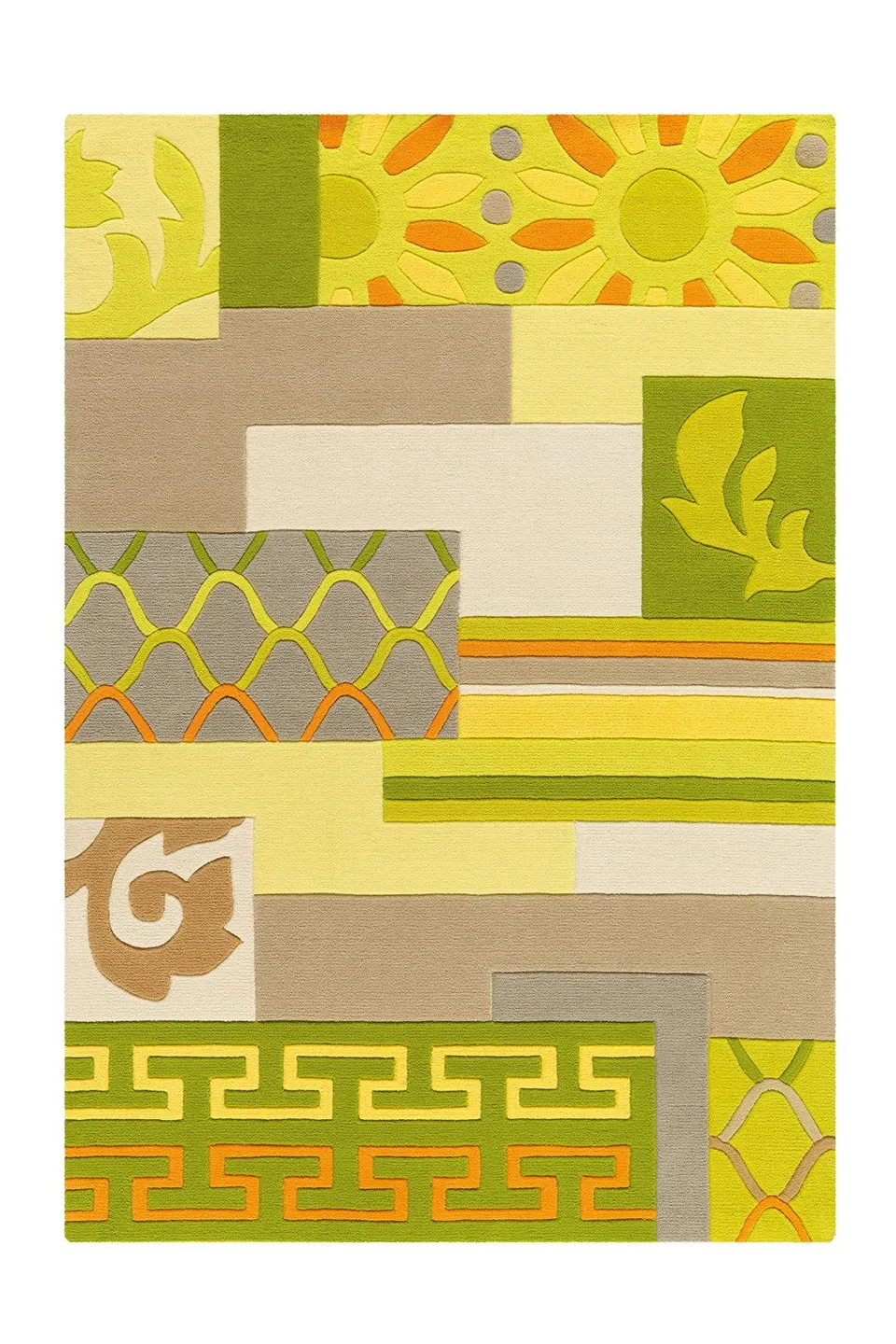 kayoom-sam-4165-kurzflorteppich-farbenfroher-handgetufteter-design-teppich-f-r-l image 1