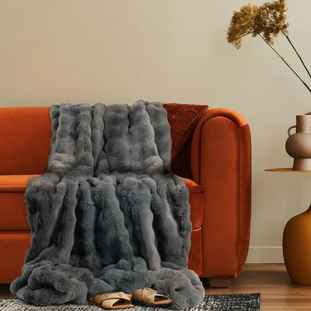 paco-home-kuscheldecke-rautenmuster-200x240cm-anthrazit image 1