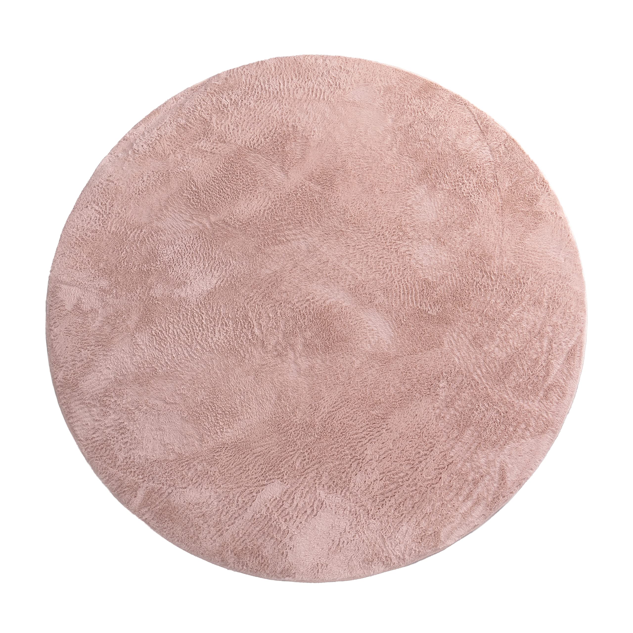 paco-home-hochflor-teppich-rund-rosa-200-cm-flauschig image 5
