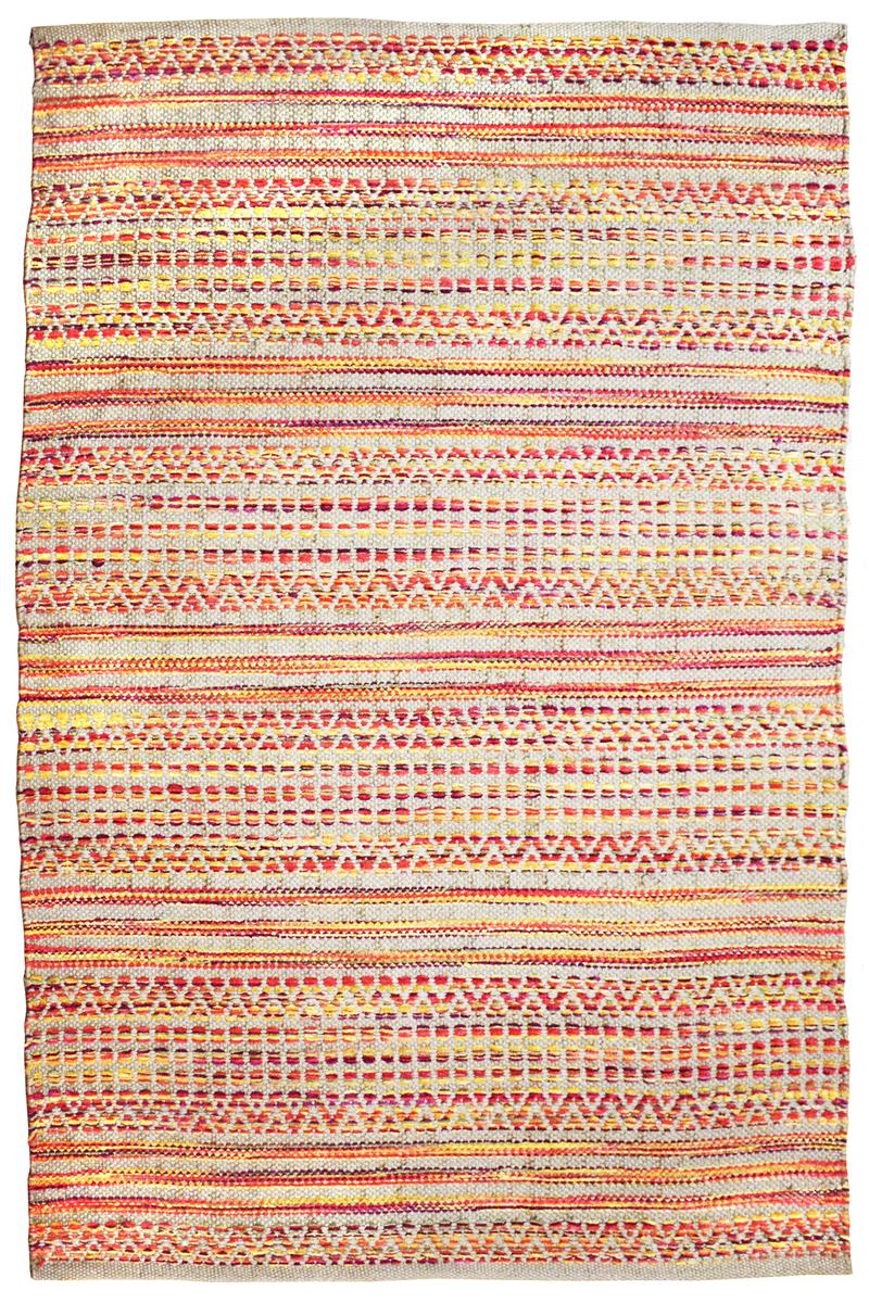 kayoom-sienna-710-geflochtener-teppich-flachflor-baumwolle-jute image 1