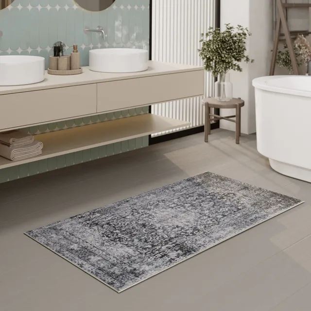 weconhome-ralph-badteppich-grau-im-oriental-vintage-look image 1