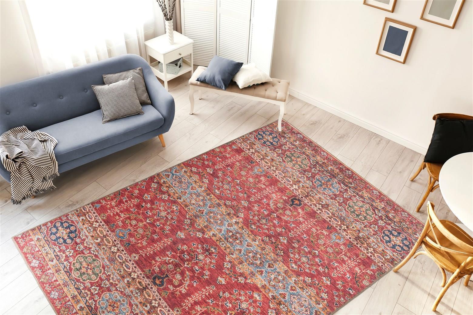 kayoom-faye-325-flachflorteppich-vintage-oriental-design-geprintet-sommerliche-f image 3