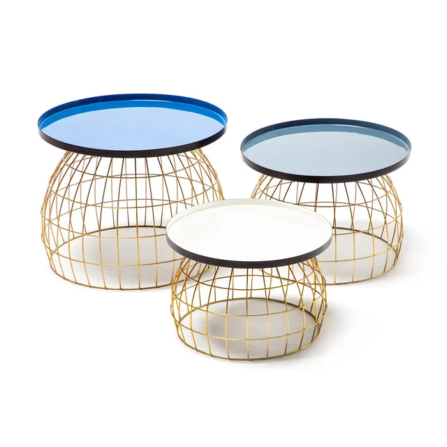 kayoom-beistelltisch-set-laudatio-3er-set-runde-beistelltische-im-retrolook image 1