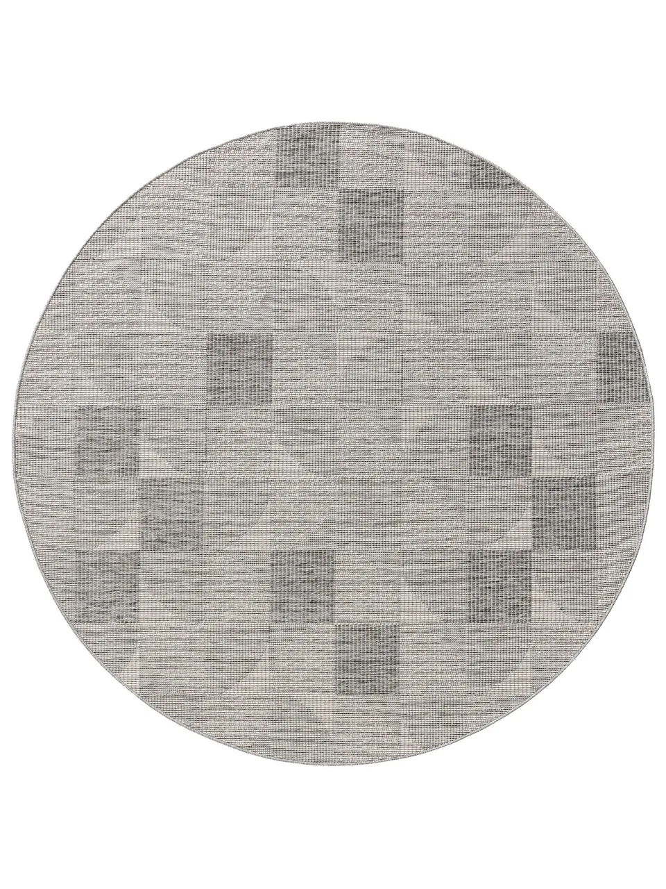 benuta-nest-teppich-bronco-grau-160-cm-rund-kunstfaser-outdoor-geeignet-geometri image 1