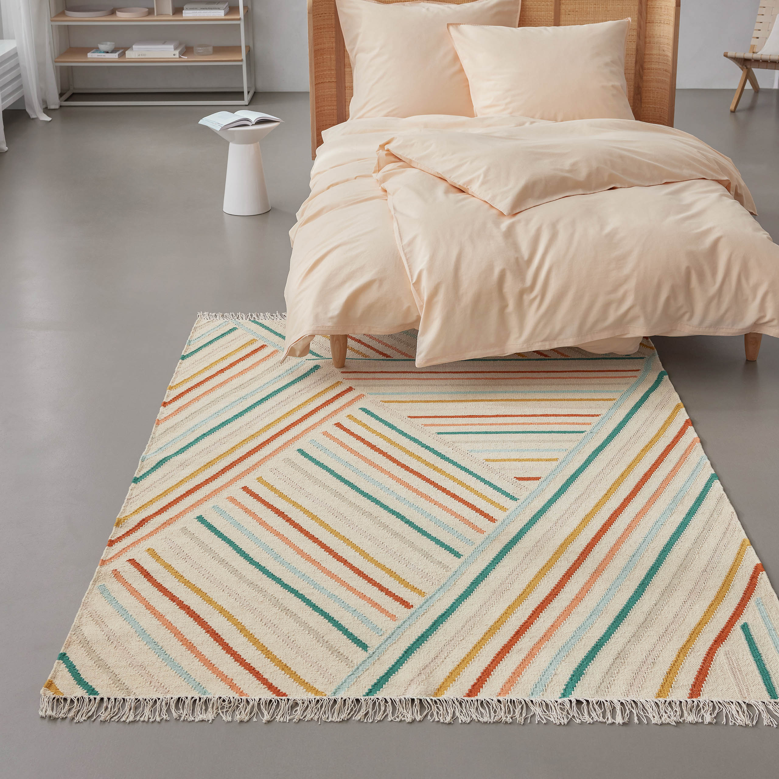weconhome-kelim-teppich-modern-pop-multi-handgewebte-schurwolle image 2