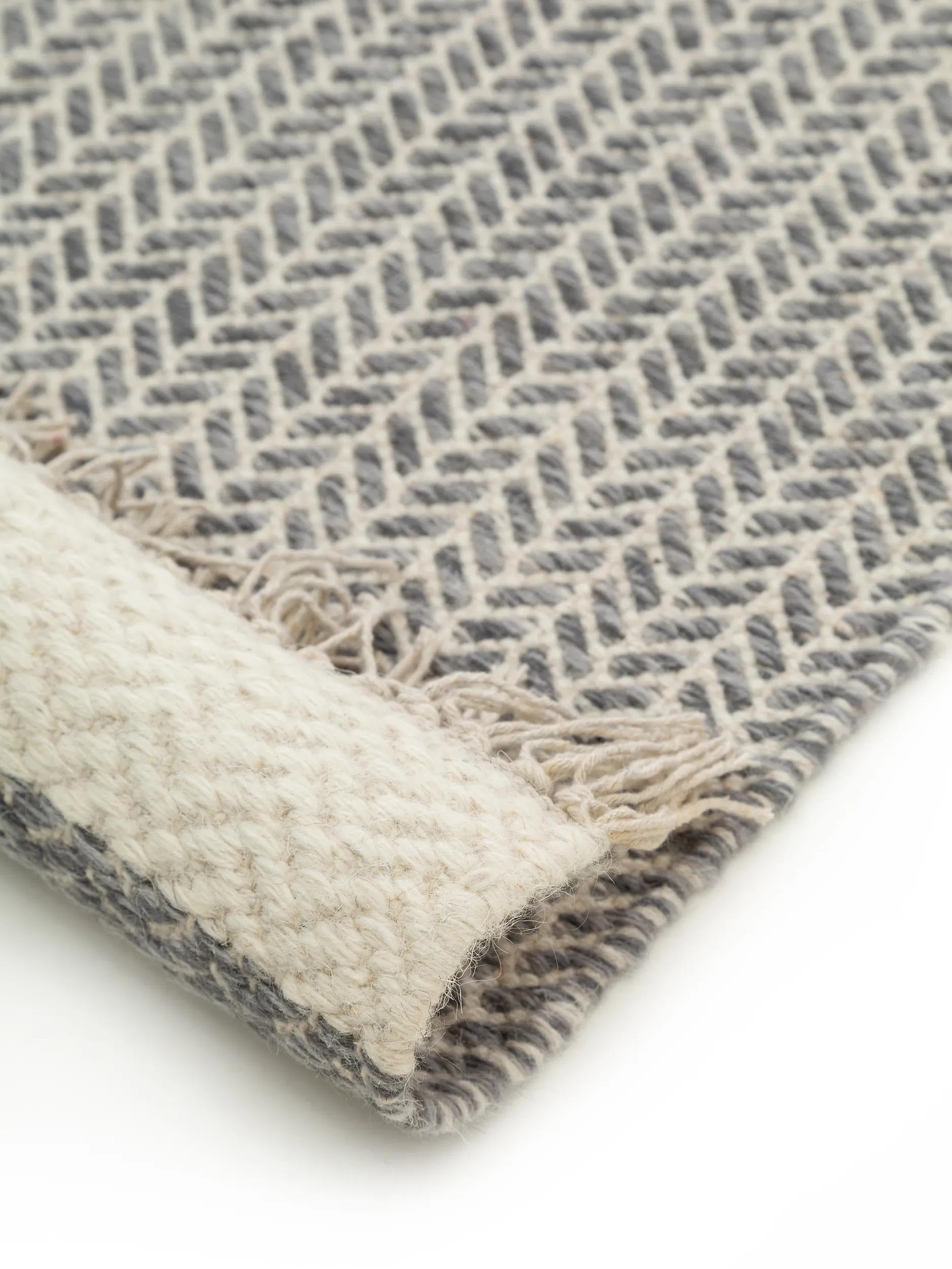benuta-pure-wollteppich-kim-grau-120x170-cm-ikat image 6