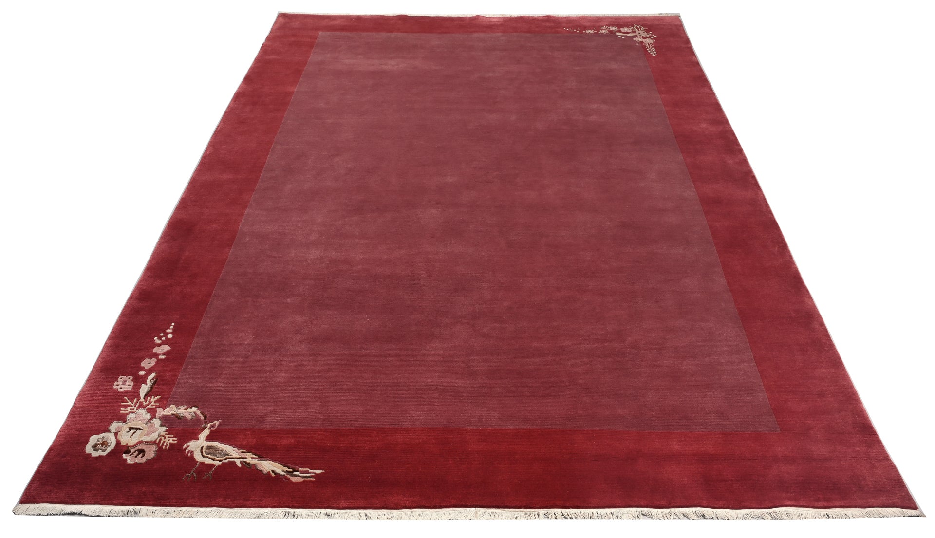 weconhome-retro-tibeter-teppich-red-berry-handgekn-pft-mit-bord-re image 5