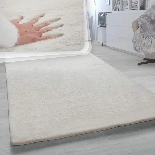 paco-home-rabbit-hochflor-teppich-kaninchenfell-beige-200x290-cm image 1