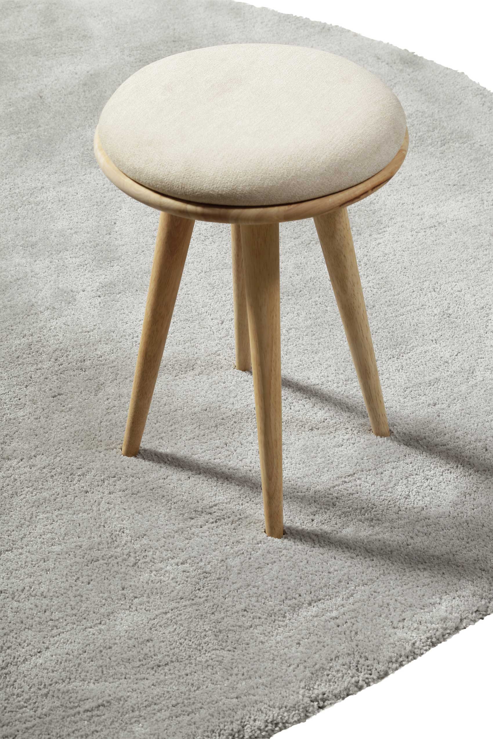 weconhome-basics-emilia-hochflor-teppich-rund-hellgrau image 4