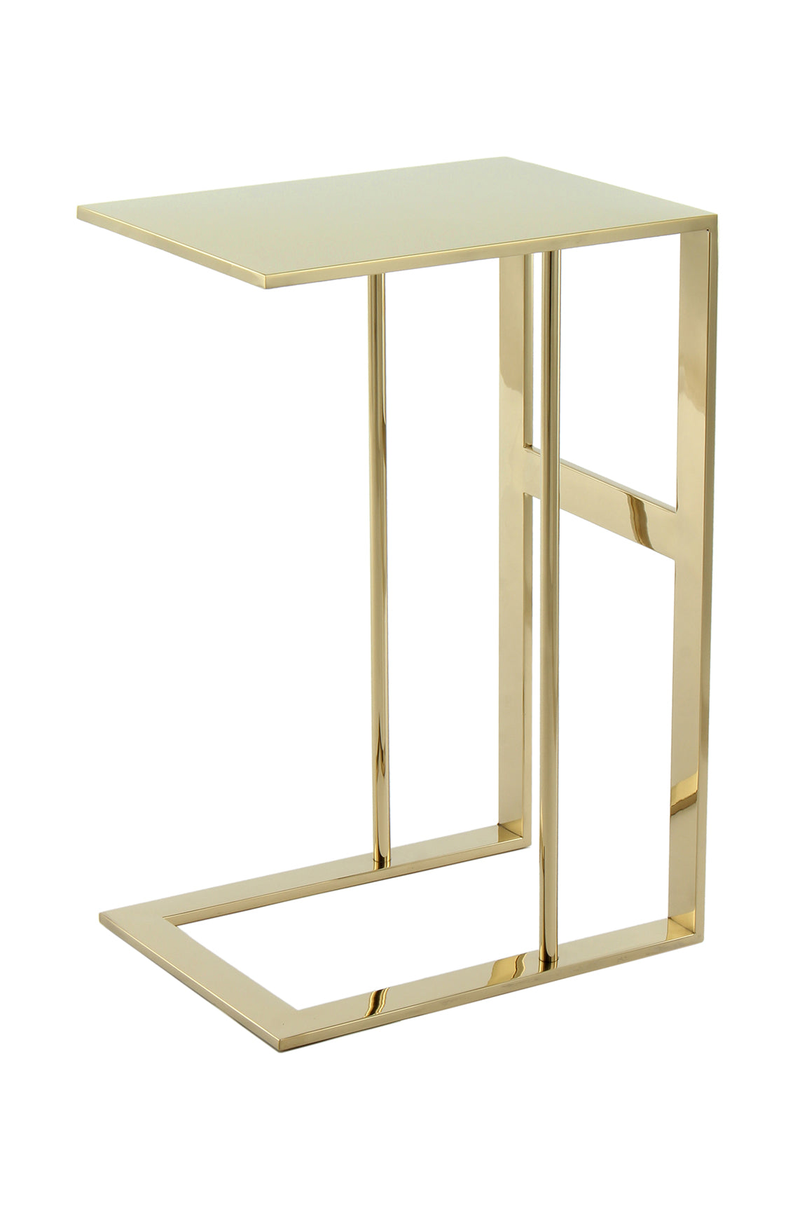 kayoom-beistelltisch-sten-125-edelstahl-30x40x60-cm-c-form-silber image 1