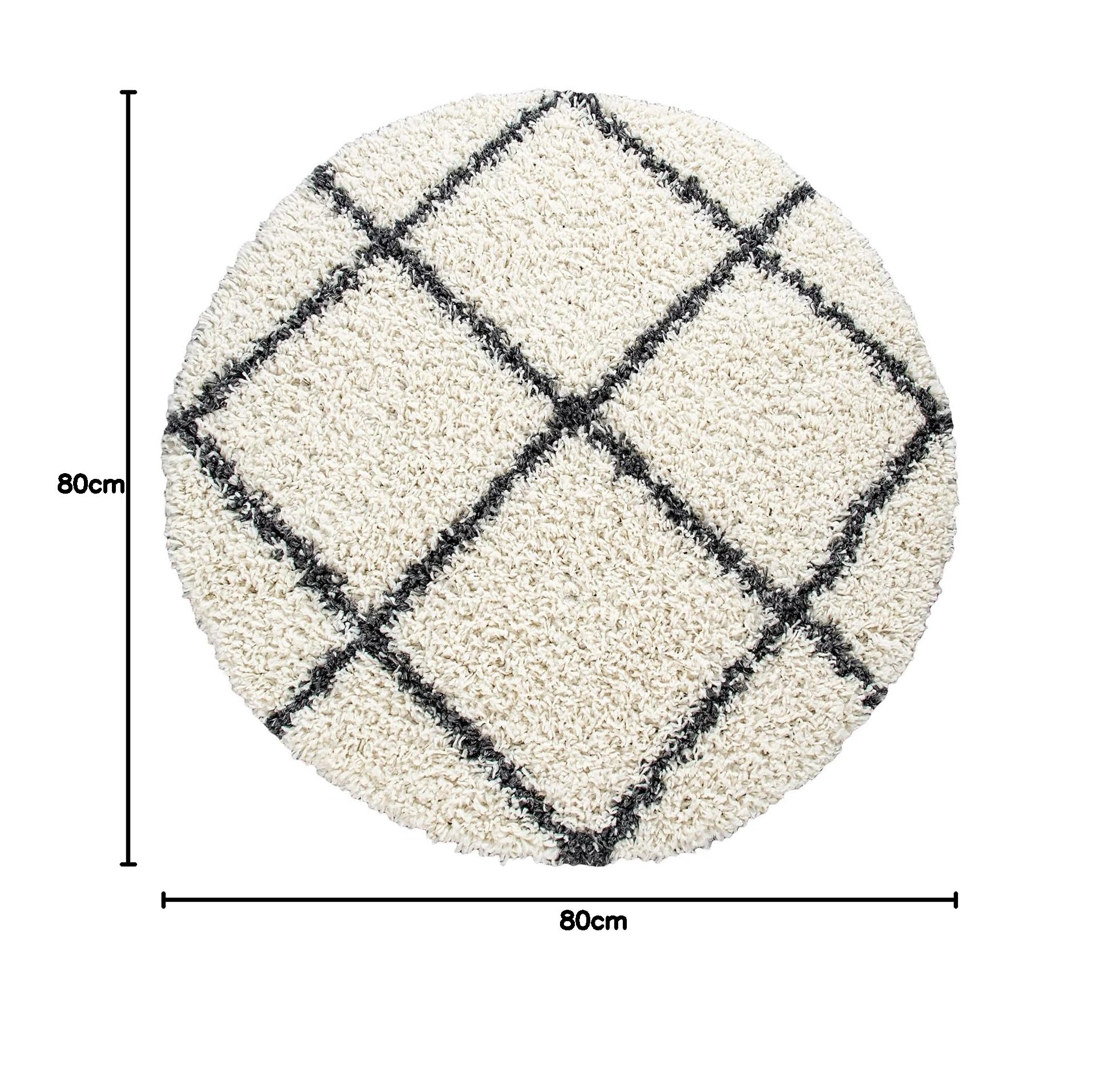 paco-home-shaggy-hochflor-teppich-beige-80-cm-rund image 2