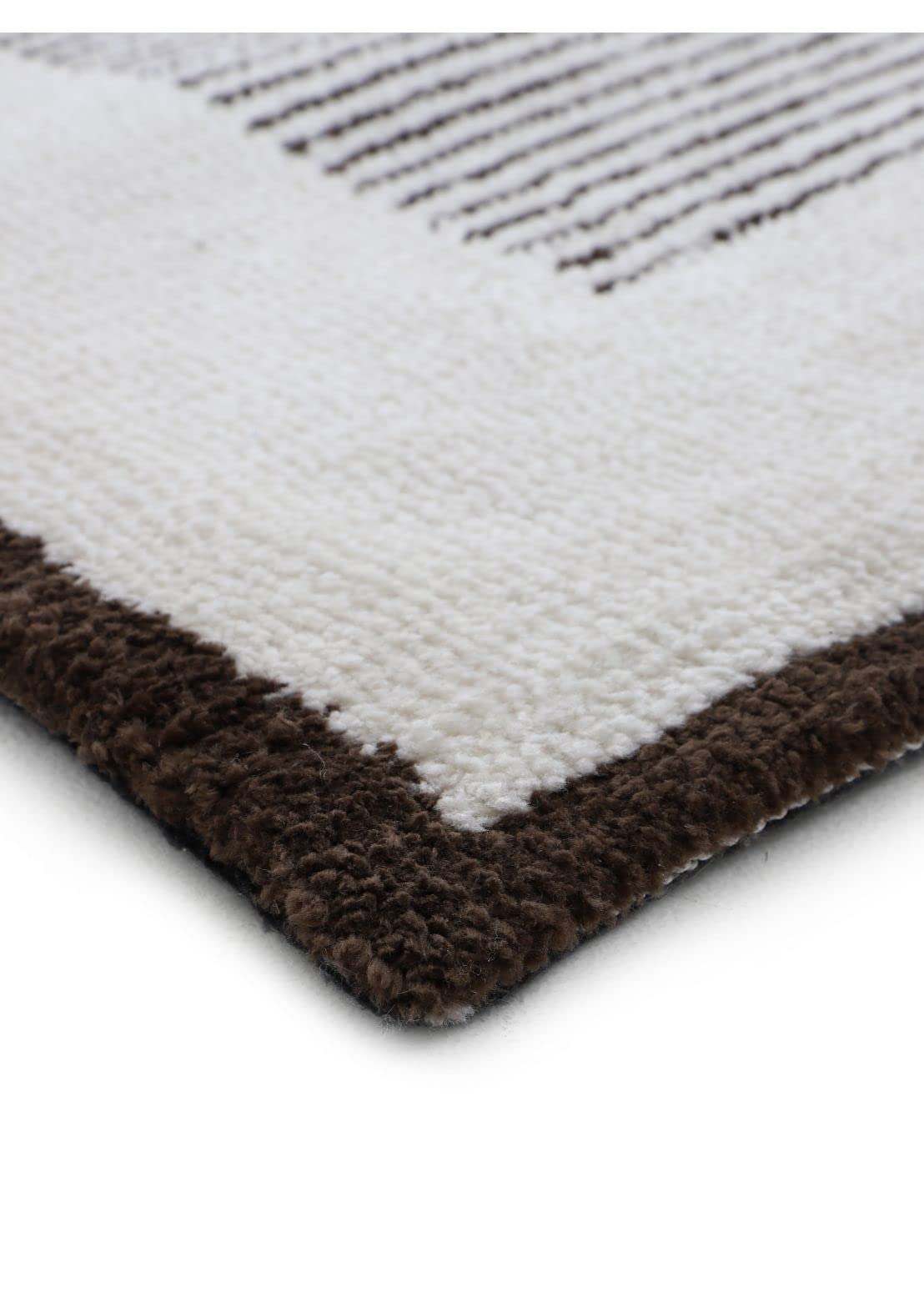 carpetfine-teppich-holly-weicher-kurzflorteppich-creme-braun-80x150-cm-rechtecki image 5