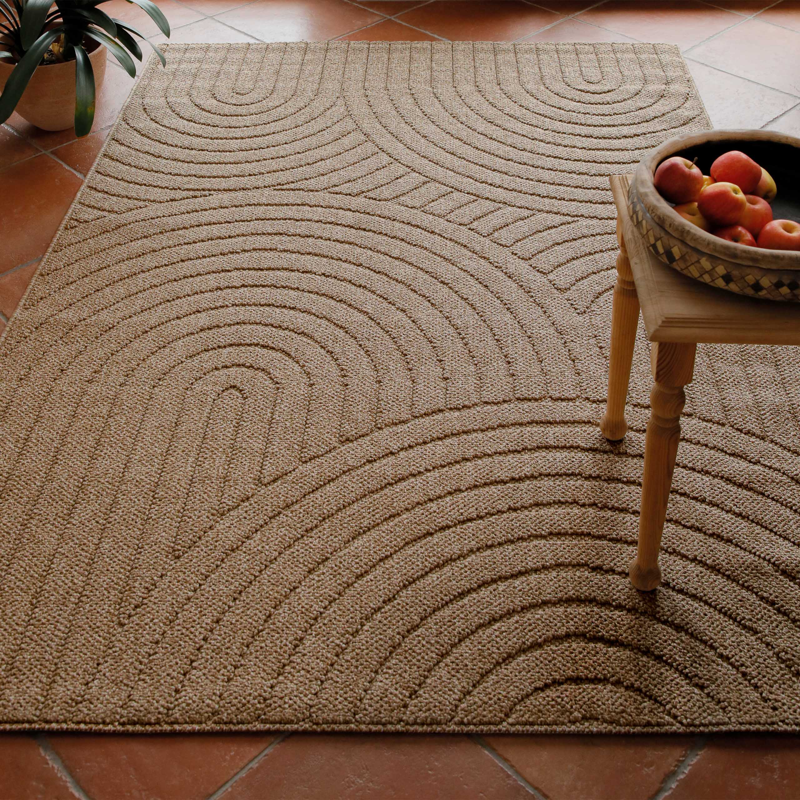weconhome-monoq-in-outdoor-teppich-natur-bogenmuster-gewebt image 8