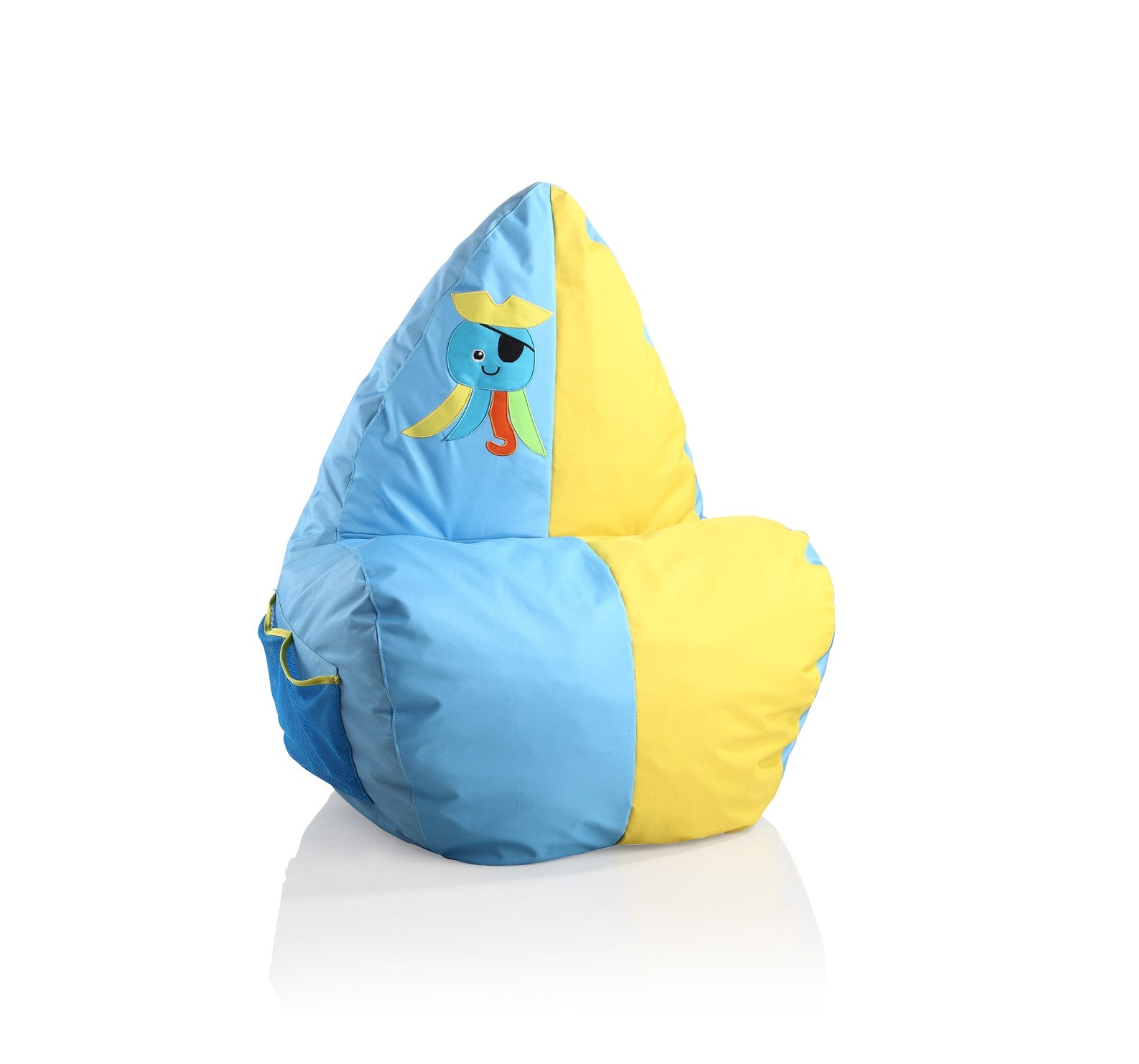 kayoom-sitzsack-anton-oktopus-kindersitzsack-mit-octopus-motiv-blau-gelb image 1