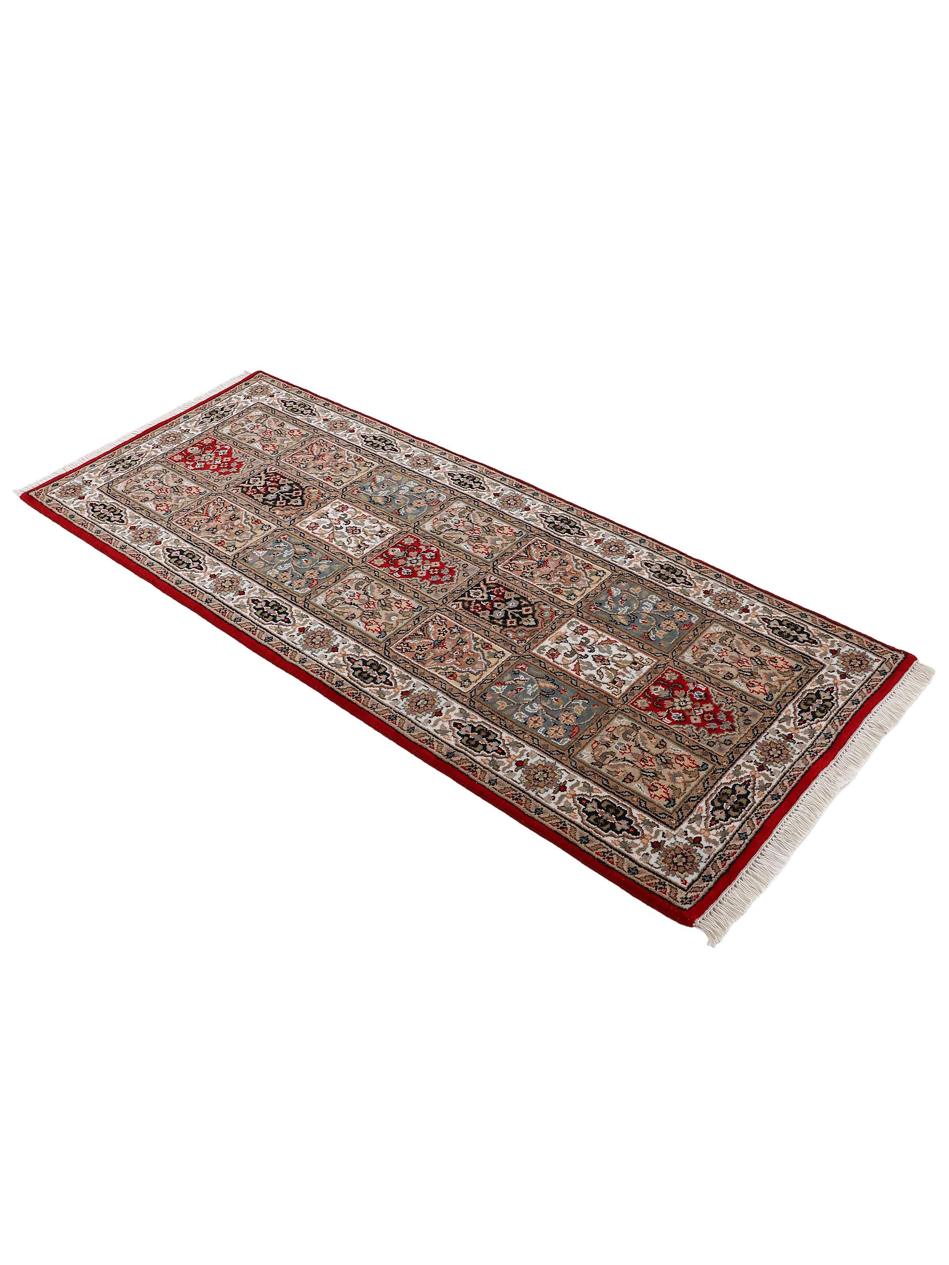carpetine-bakhtiar-teppich-l-ufer-rot-80x300-cm-handgekn-pft-wolle-baumwolle-f-r image 3