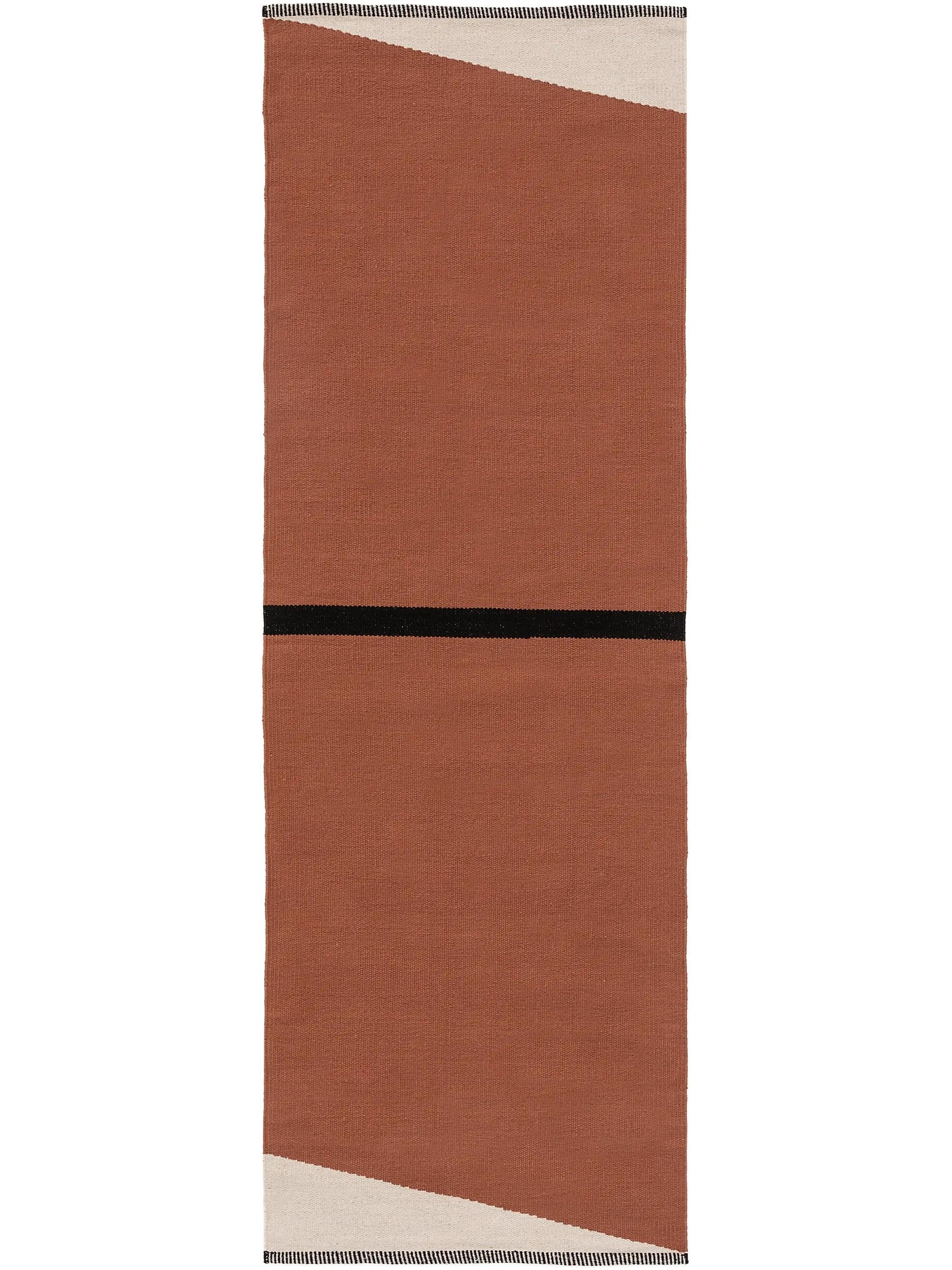 benuta-pop-baumwollteppich-lenny-terracotta-70x200-cm-l-ufer-100-baumwolle-abstr image 3