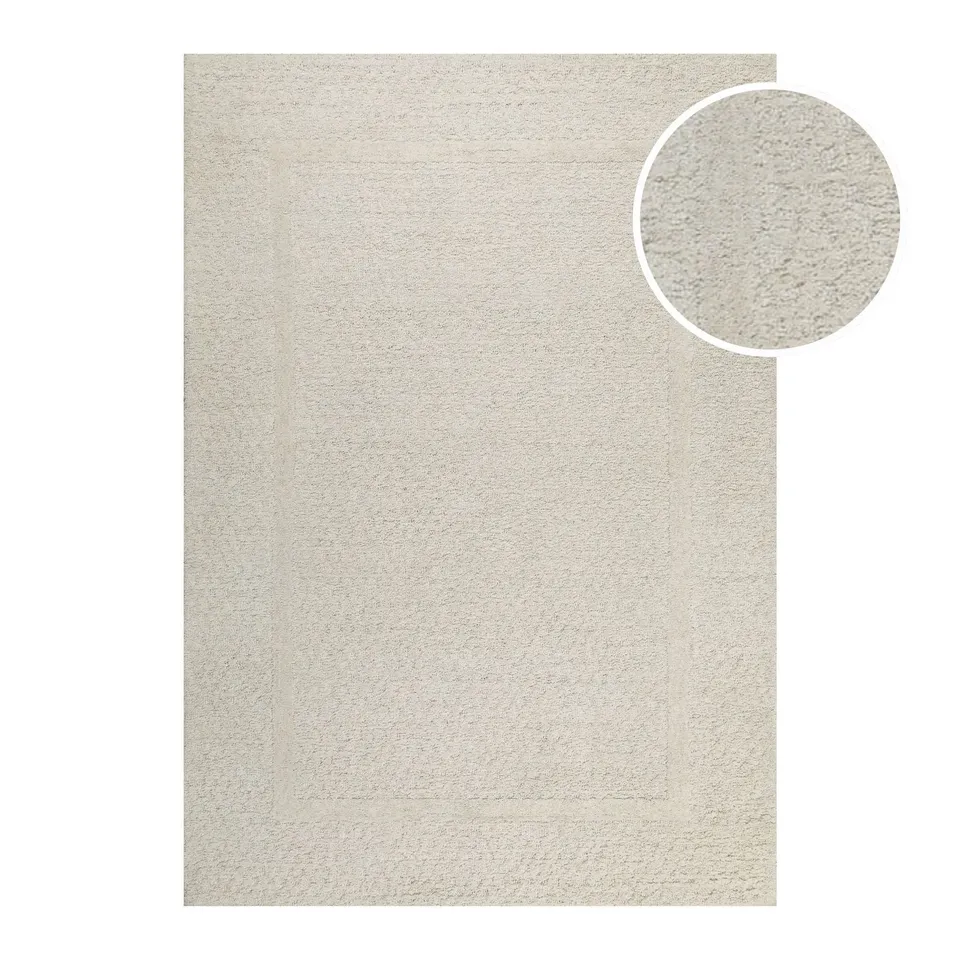 weconhome-hamptons-thirtyfive-kurzflor-teppich-creme-wei-aus-schurwolle image 1